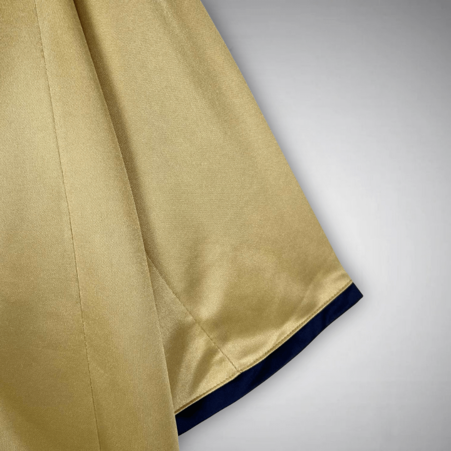 Image of 02/03 FC Barcelona Gold Away Retro Kit - Premium Quality Jersey at FootballPrestige.com