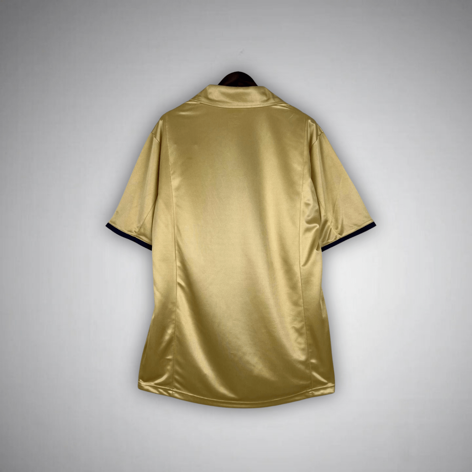 Image of 02/03 FC Barcelona Gold Away Retro Kit - Premium Quality Jersey at FootballPrestige.com