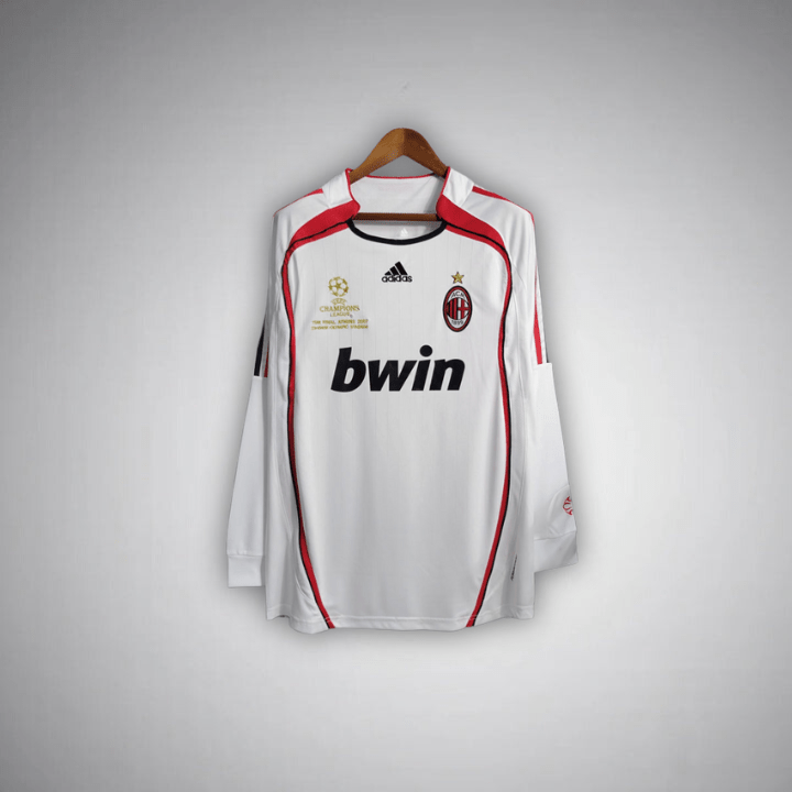 Image of 06/07 AC Milan Away Premium Long Sleeve Kit - Premium Quality Jersey at FootballPrestige.com