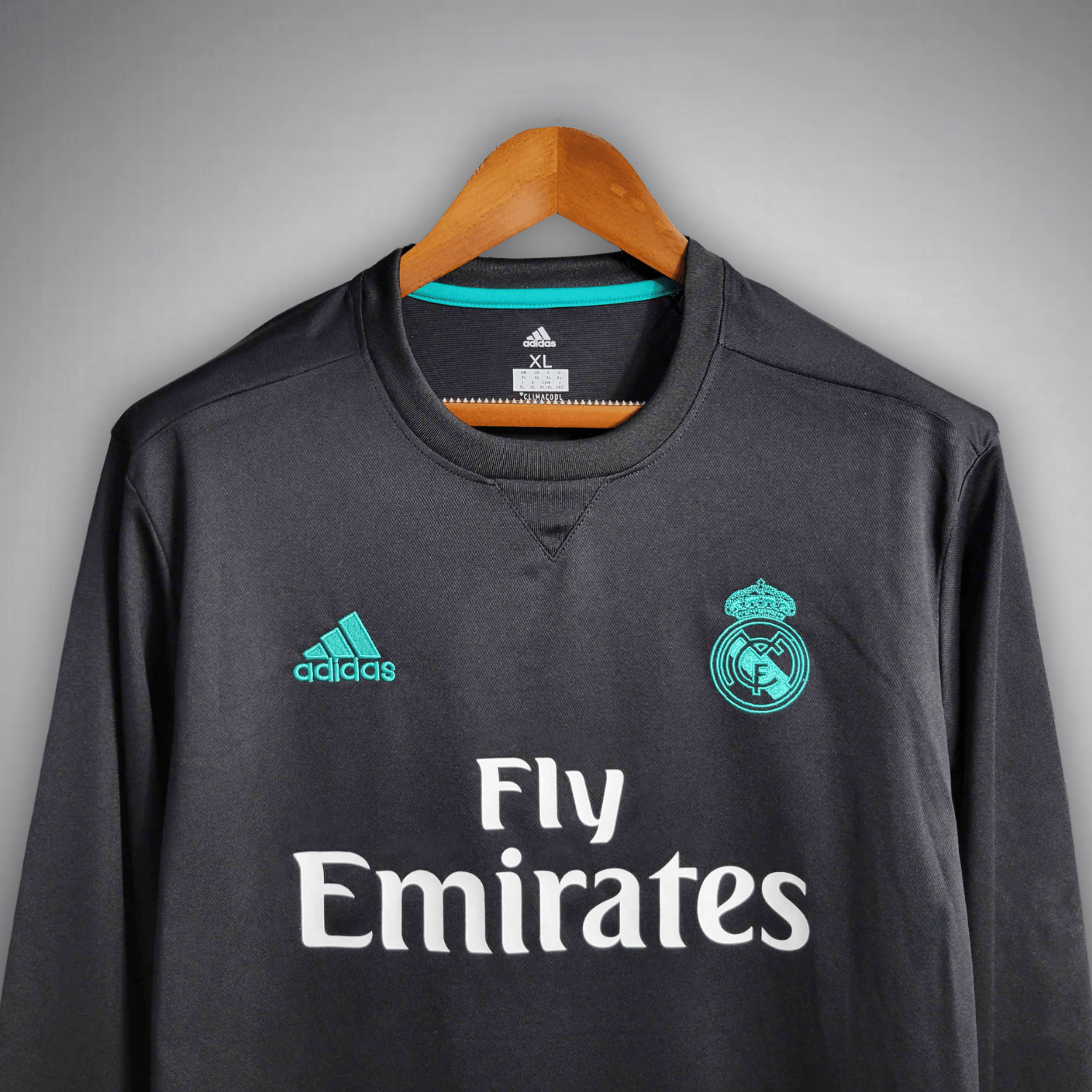 Image of 17/18 Real Madrid Long Sleeve Away Kit - Premium Quality Jersey at FootballPrestige.com