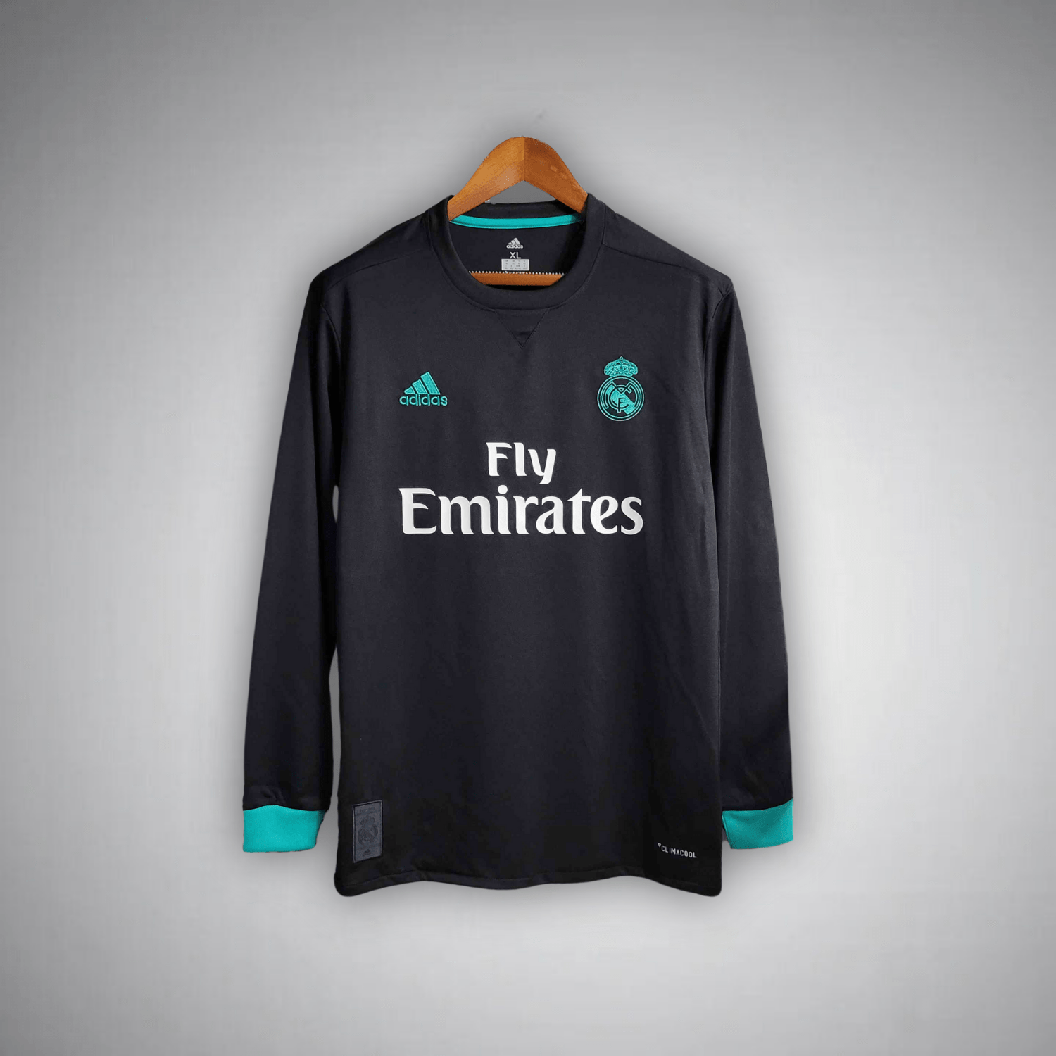 Image of 17/18 Real Madrid Long Sleeve Away Kit - Premium Quality Jersey at FootballPrestige.com