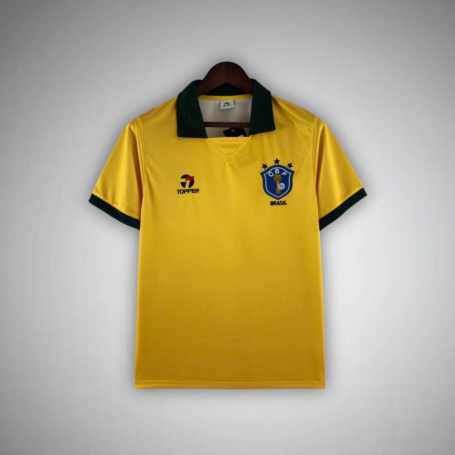 Image of 1986 Brazil Home Kit - Premium Quality Jersey at FootballPrestige.com