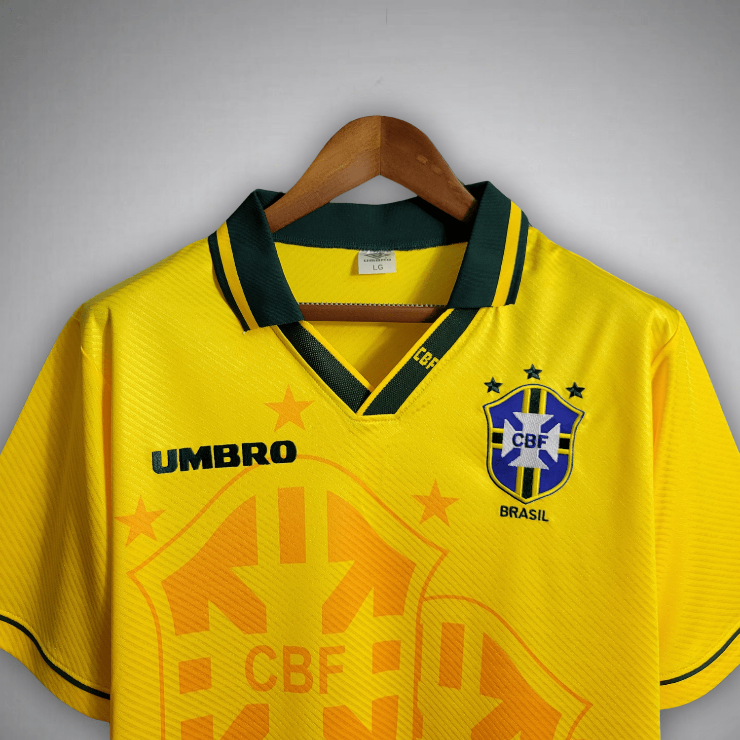 Image of 1994 Brazil Home Kit - Premium Quality Jersey at FootballPrestige.com