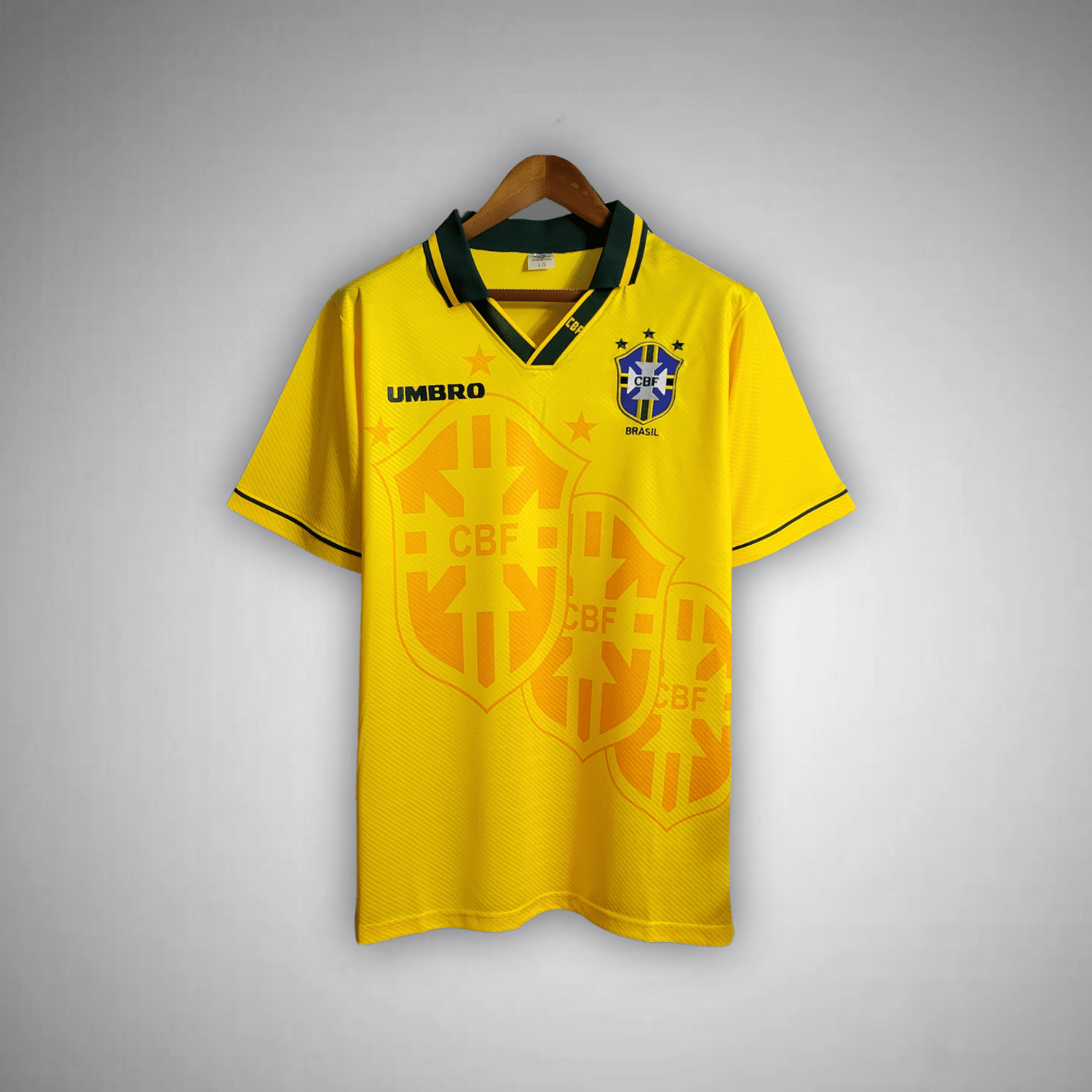 Image of 1994 Brazil Home Kit - Premium Quality Jersey at FootballPrestige.com