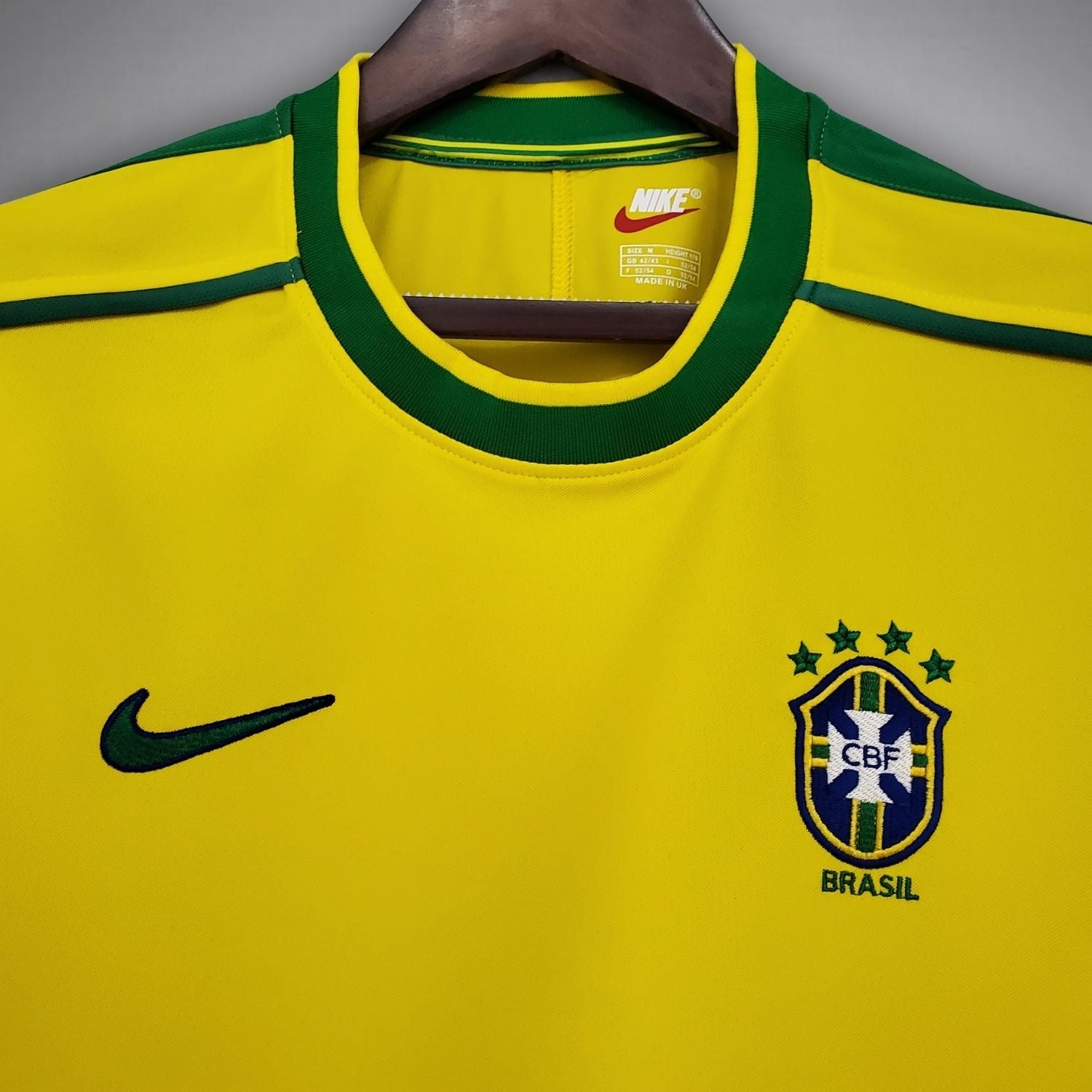 Image of 1998 Brazil Home Kit - Premium Quality Jersey at FootballPrestige.com