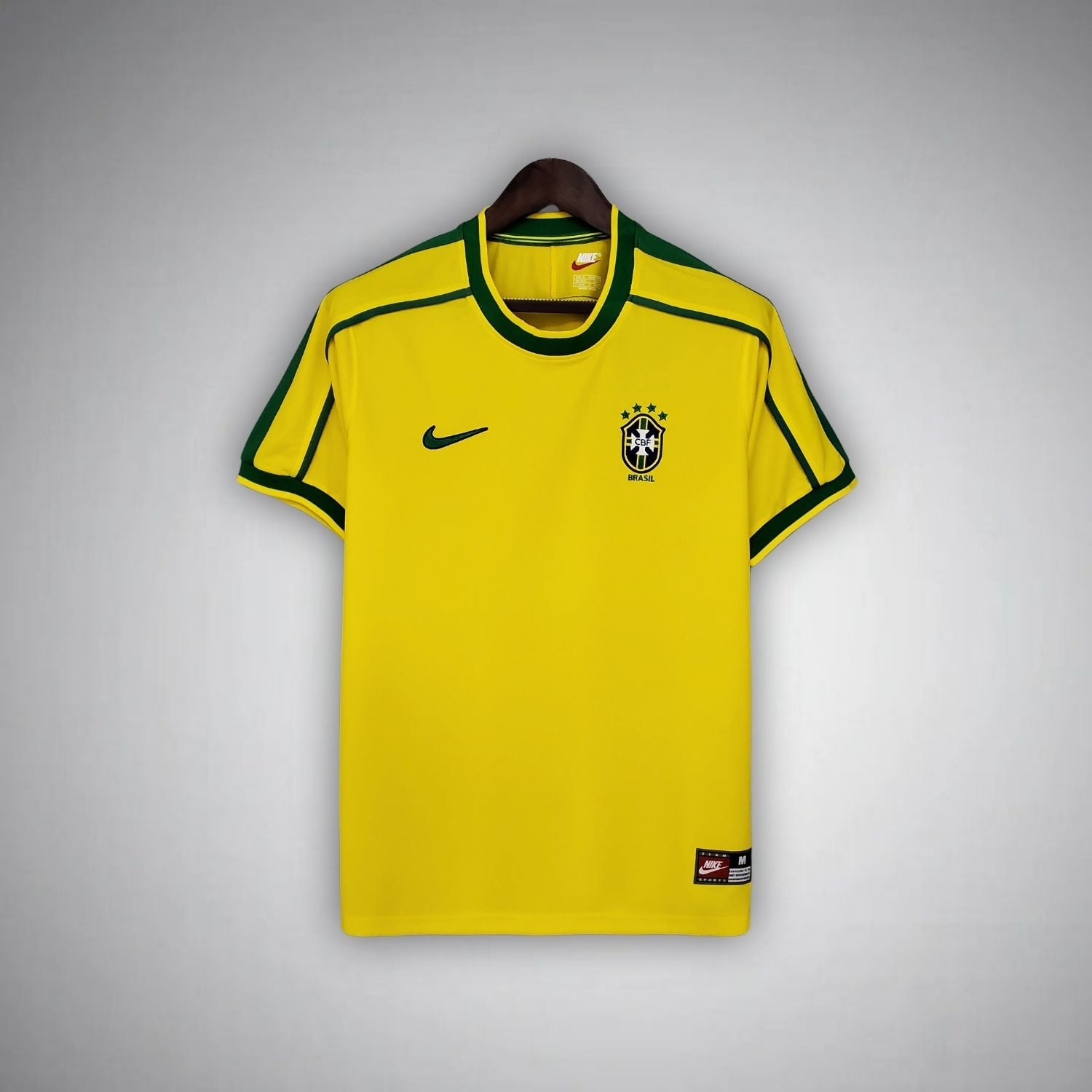Image of 1998 Brazil Home Kit - Premium Quality Jersey at FootballPrestige.com