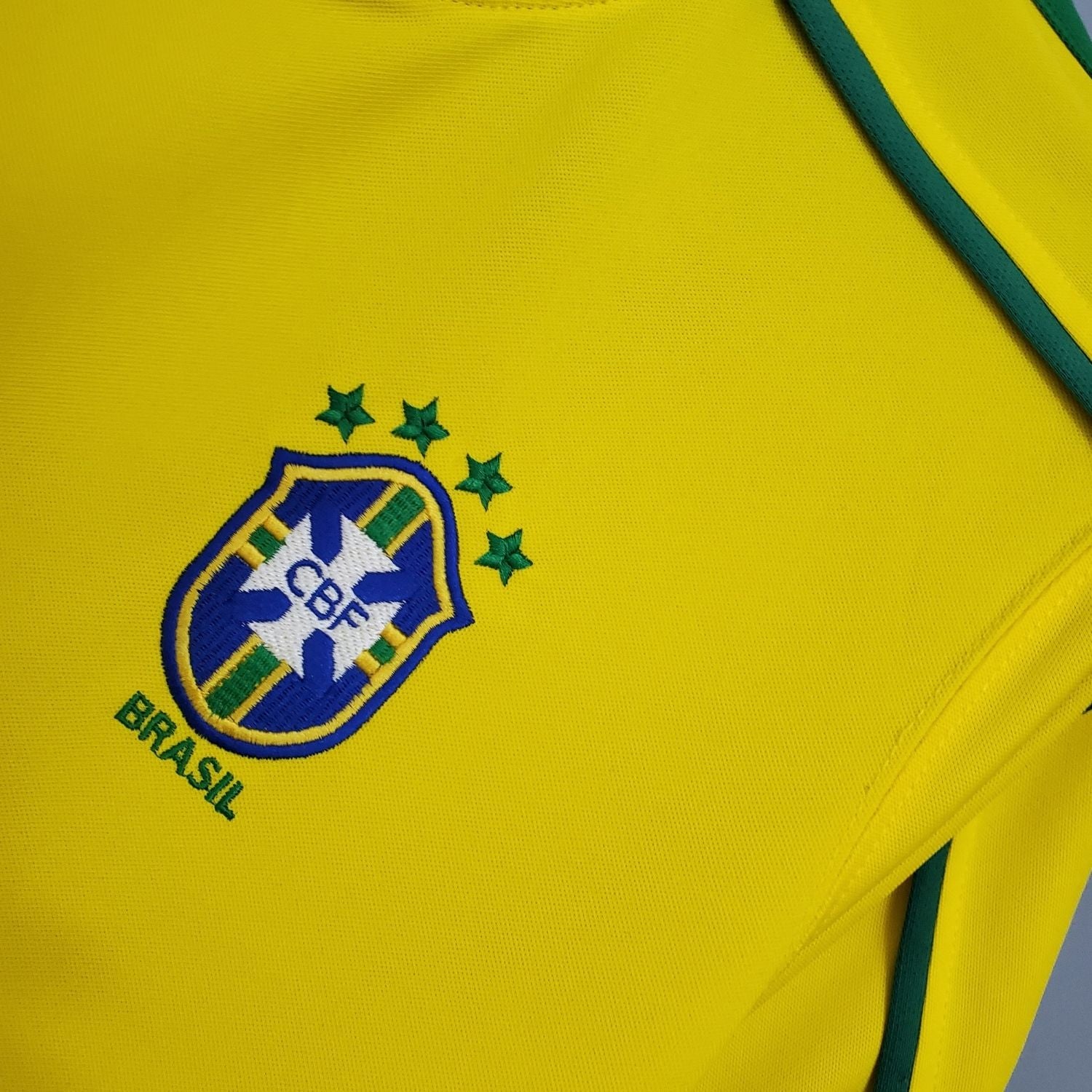 Image of 1998 Brazil Home Kit - Premium Quality Jersey at FootballPrestige.com