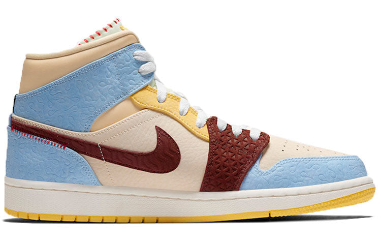 Image of Air Jordan 1 Mid SE x Maison Chateau Rouge 'Fearless' CU2803-200