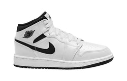 Image of (GS) Air Jordan 1 Mid 'White Black' DQ8423-132