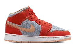 Image of (GS) Air Jordan 1 Mid SE 'Denim Red' DM4384-600