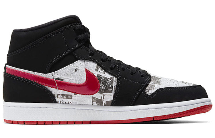 Air Jordan 1 Mid SE 'Newspaper Air Times' 852542-061