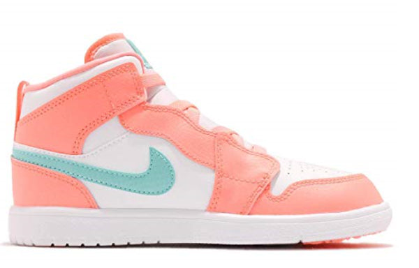 (PS) Air Jordan 1 Mid Alt 'White Orange' AT4612-814