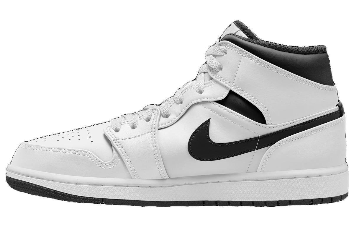 Image of Air Jordan 1 Mid 'White Black' DQ8426-132