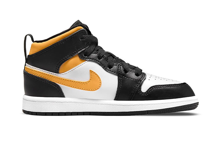 (PS) Air Jordan 1 Mid 'Black University Gold' 640734-177