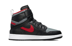 Image of (GS) Air Jordan 1 High FlyEase 'Smoke Grey Gym Red' DC7986-006