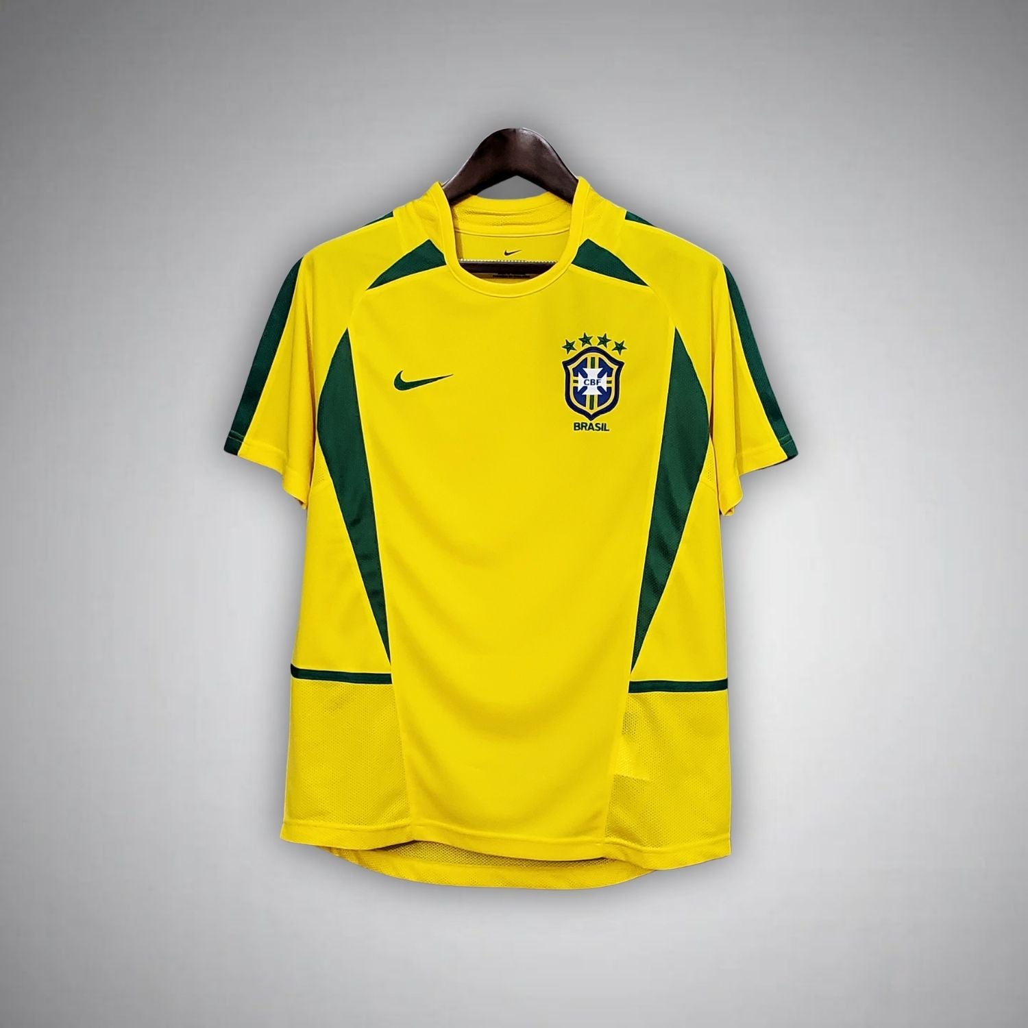 Image of 2002 Brazil Home Kit - Premium Quality Jersey at FootballPrestige.com