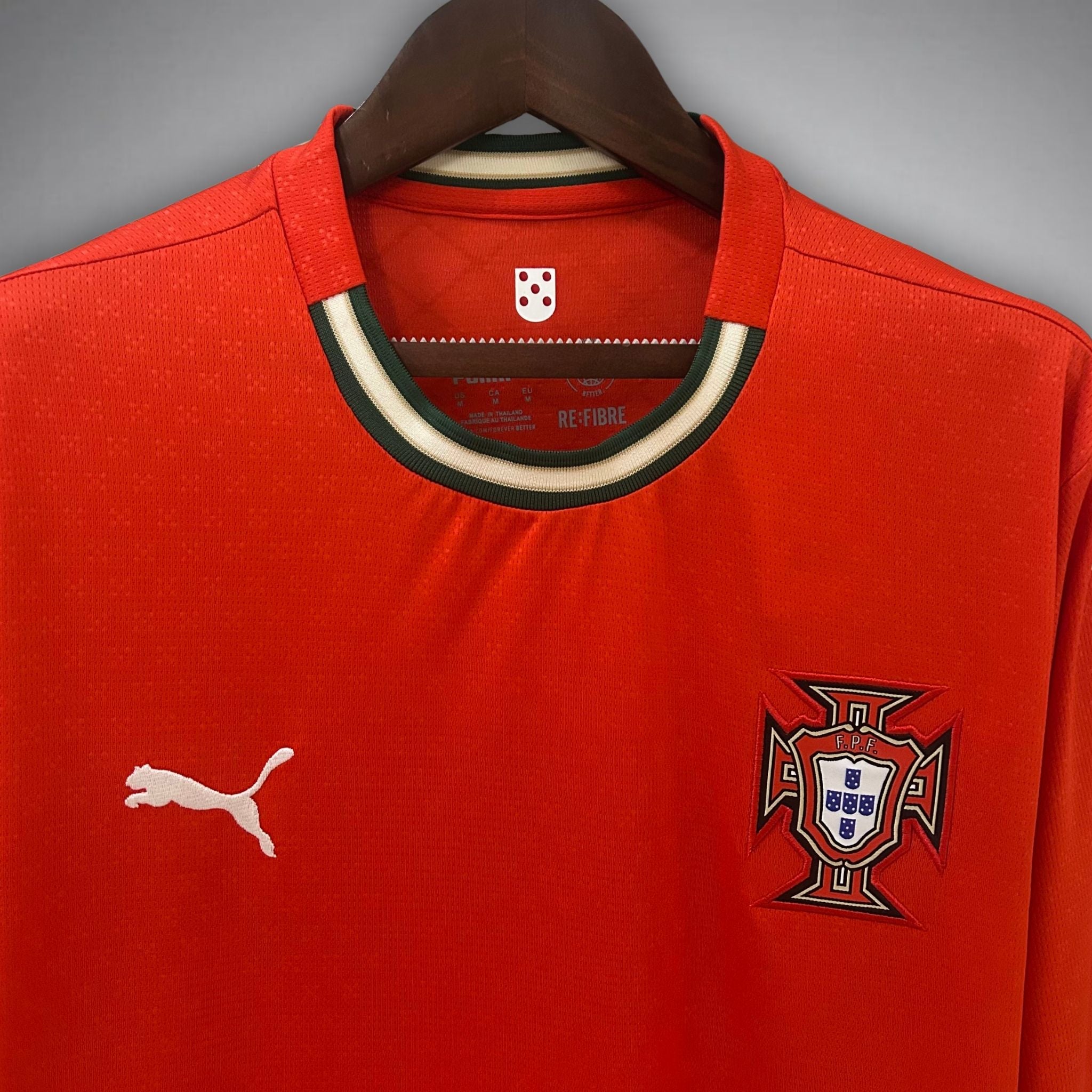 Image of 2025 Portugal Home Long Sleeve Kit - Premium Quality Jersey at FootballPrestige.com