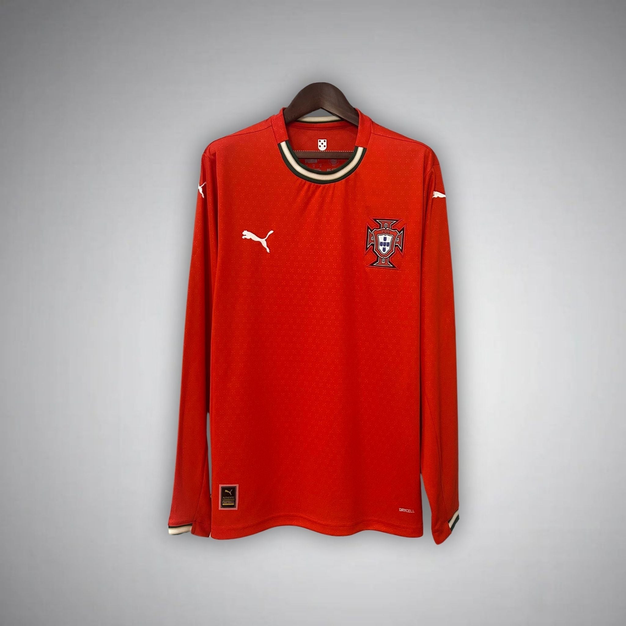 Image of 2025 Portugal Home Long Sleeve Kit - Premium Quality Jersey at FootballPrestige.com