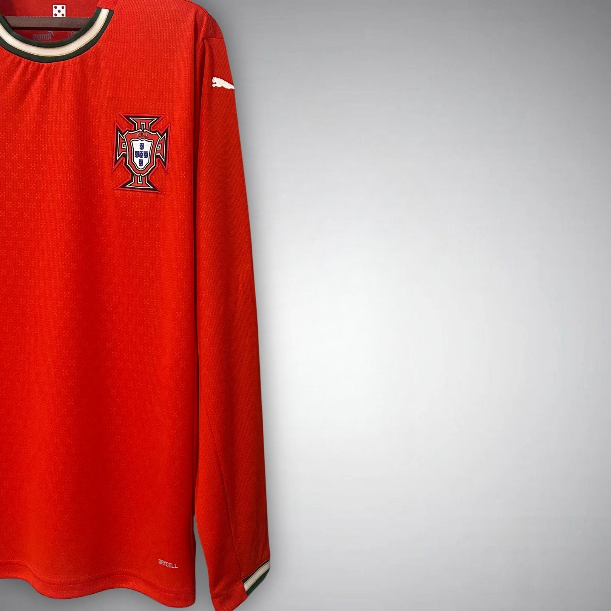 Image of 2025 Portugal Home Long Sleeve Kit - Premium Quality Jersey at FootballPrestige.com