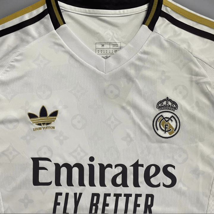 Image of 2025 Real Madrid x Louis Vuitton Premium Kit - Premium Quality Jersey at FootballPrestige.com