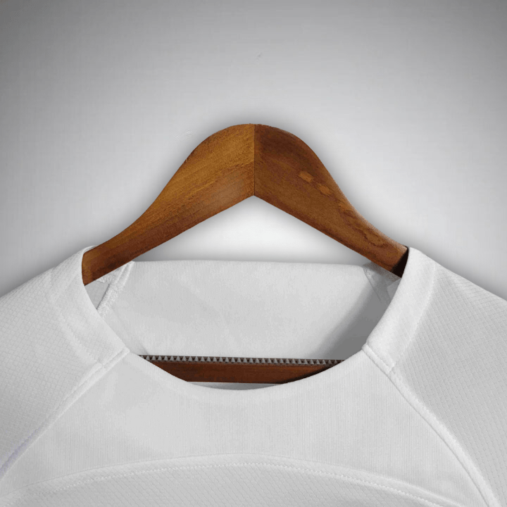 Image of 23/24 FC Barcelona White Long Sleeve Away Kit - Premium Quality Jersey at FootballPrestige.com