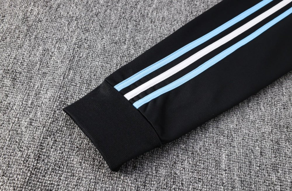 Image of 24/25 Argentina Black and Blue Premium Tracksuit - Premium Quality Jersey at FootballPrestige.com