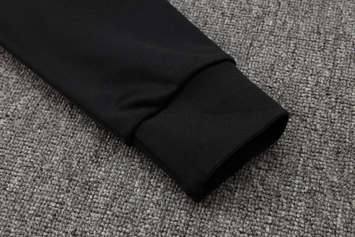 Image of 24/25 FC Barcelona Black Premium Tracksuit - Premium Quality Jersey at FootballPrestige.com