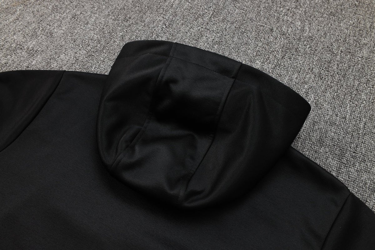 Image of 24/25 FC Barcelona Black Premium Tracksuit - Premium Quality Jersey at FootballPrestige.com