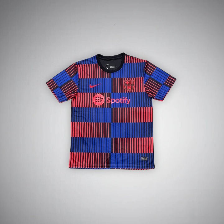 Image of 24/25 FC Barcelona Pre - Match Premium Kit - Premium Quality Jersey at FootballPrestige.com