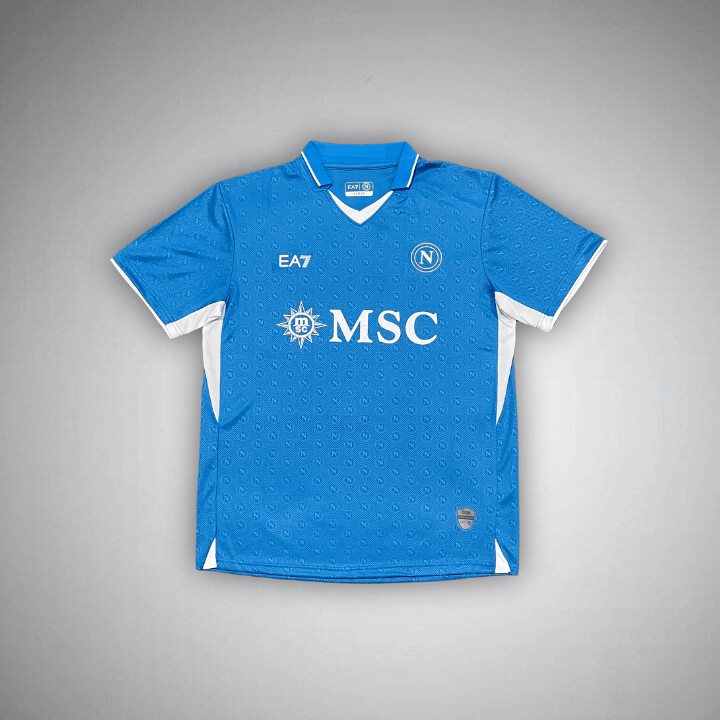 Image of 24/25 Napoli Home Kit - Premium Quality Jersey at FootballPrestige.com