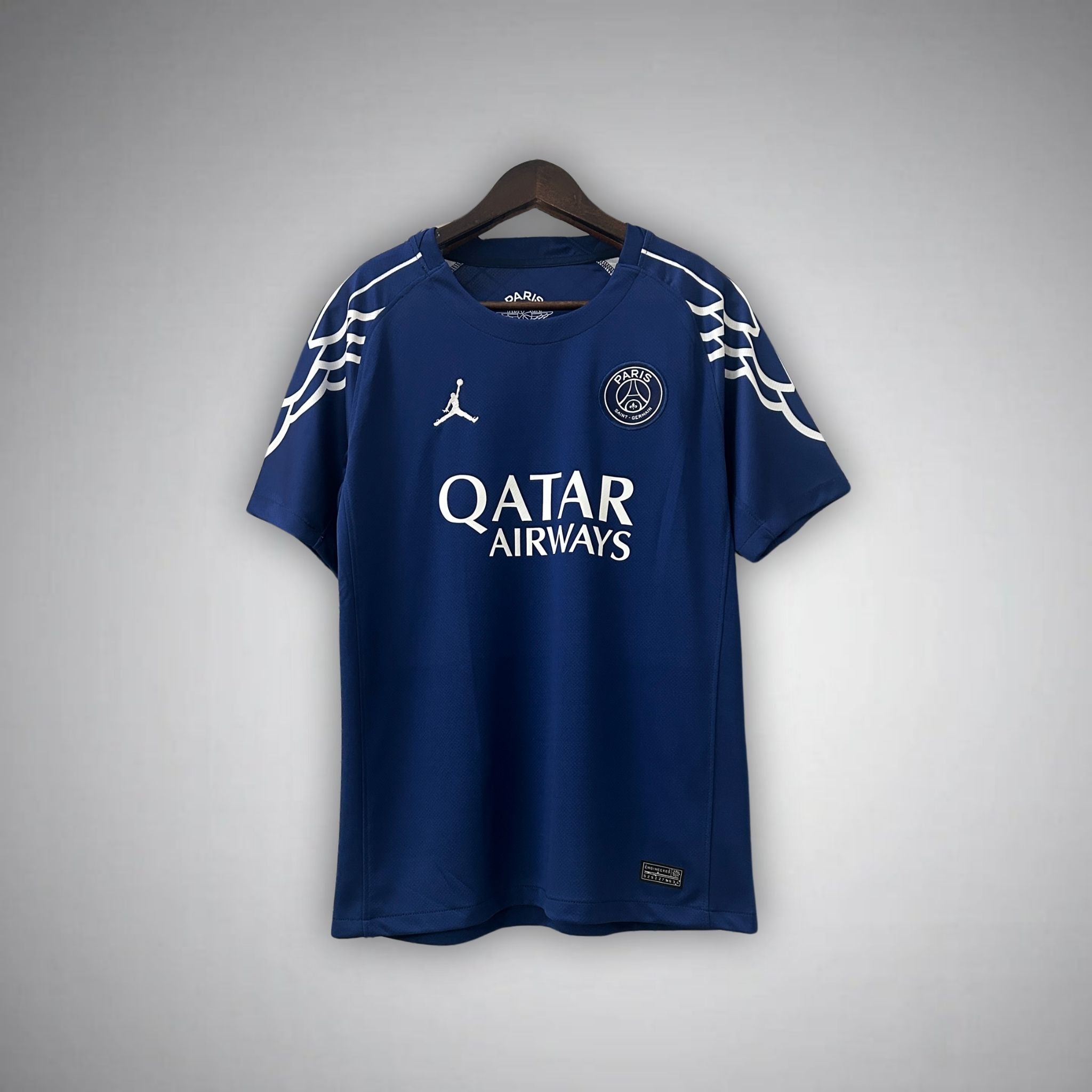 Image of 24/25 PSG x Jordan 4th Kit - Premium Quality Jersey at FootballPrestige.com