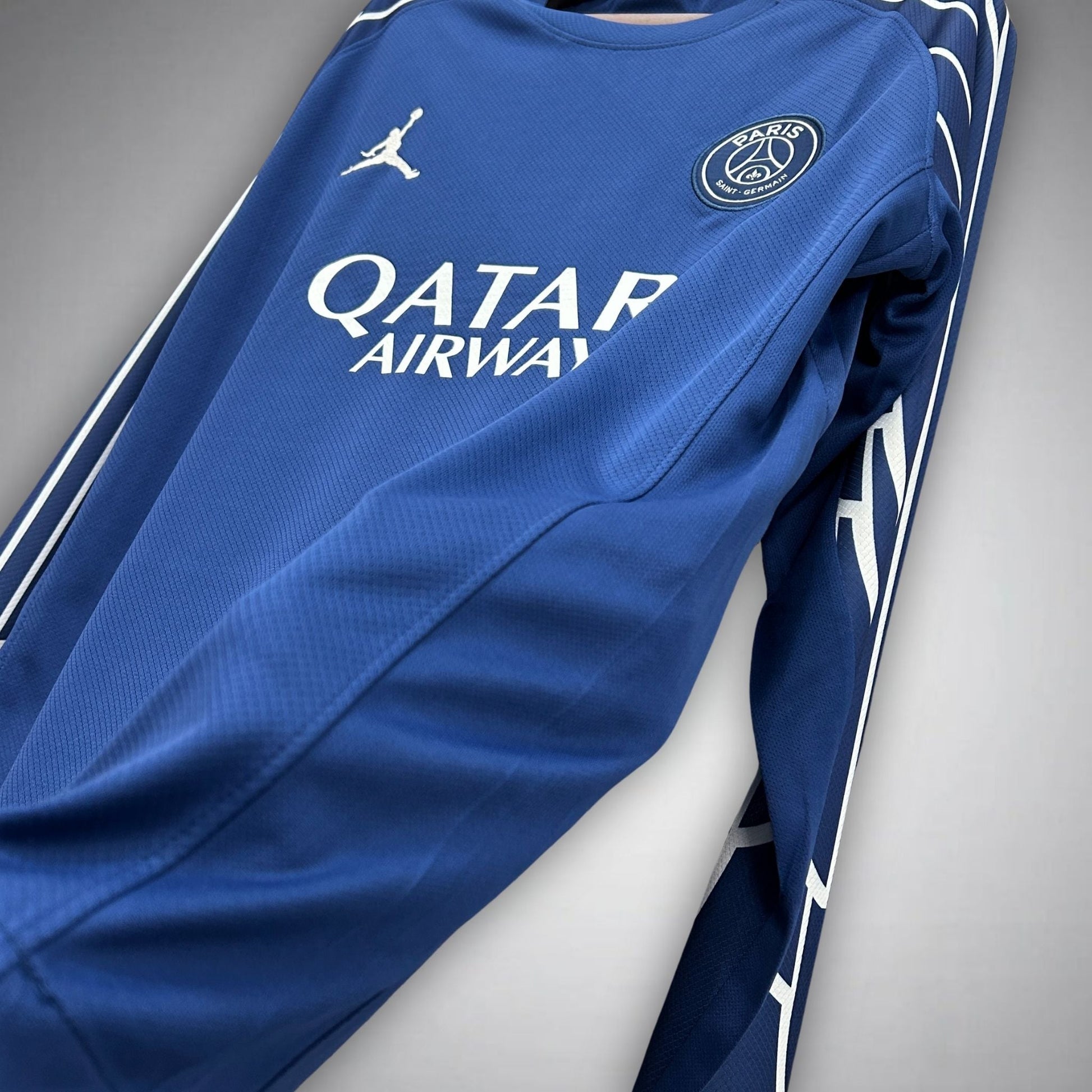 24/25 PSG x Jordan 4th Long Sleeve Kit - Premium Quality Jersey at FootballPrestige.com