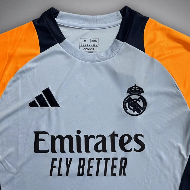 Image of 24/25 Real Madrid Pre - Match Premium Kit - Premium Quality Jersey at FootballPrestige.com