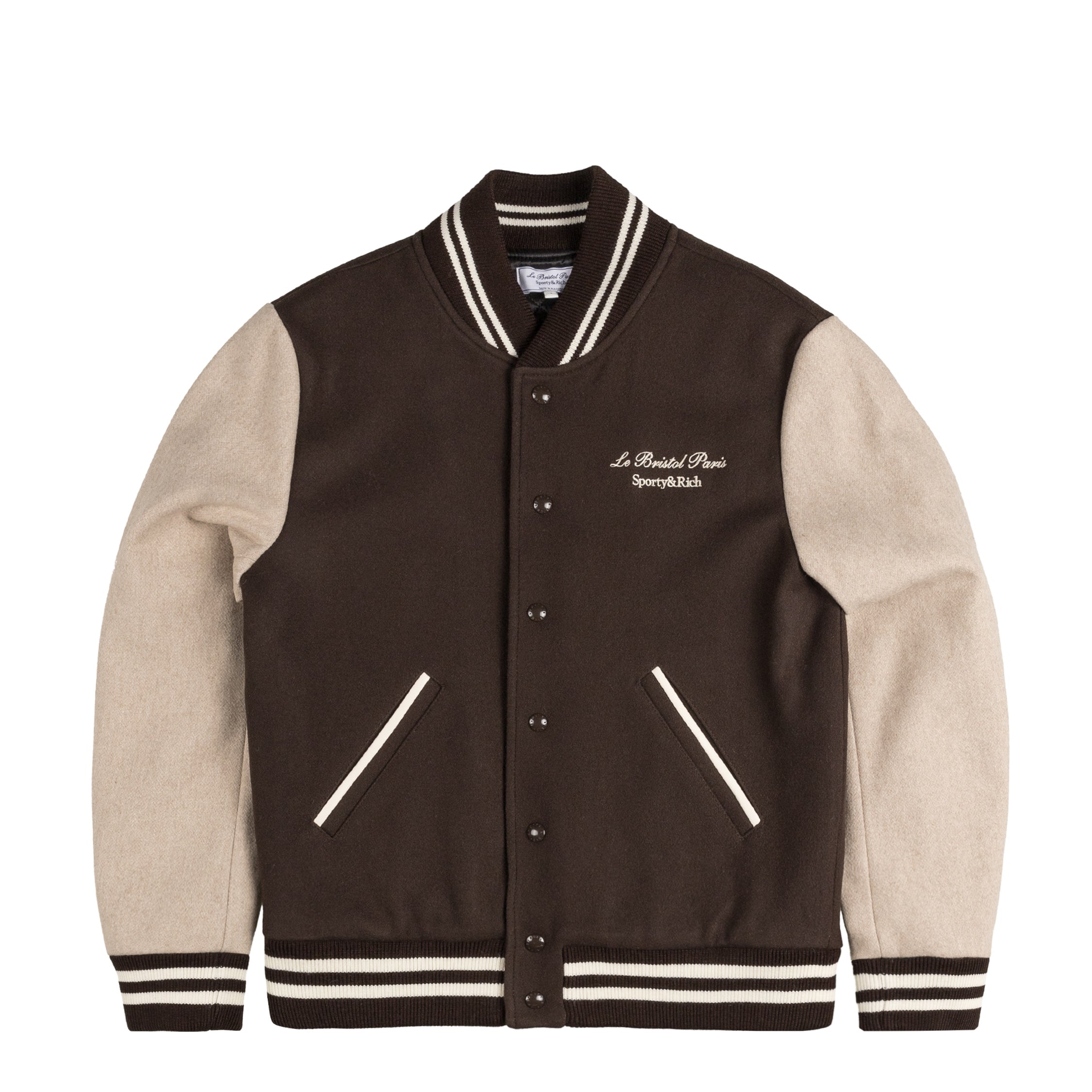 Sporty & Rich Faubourg Wool Varsity Jacket