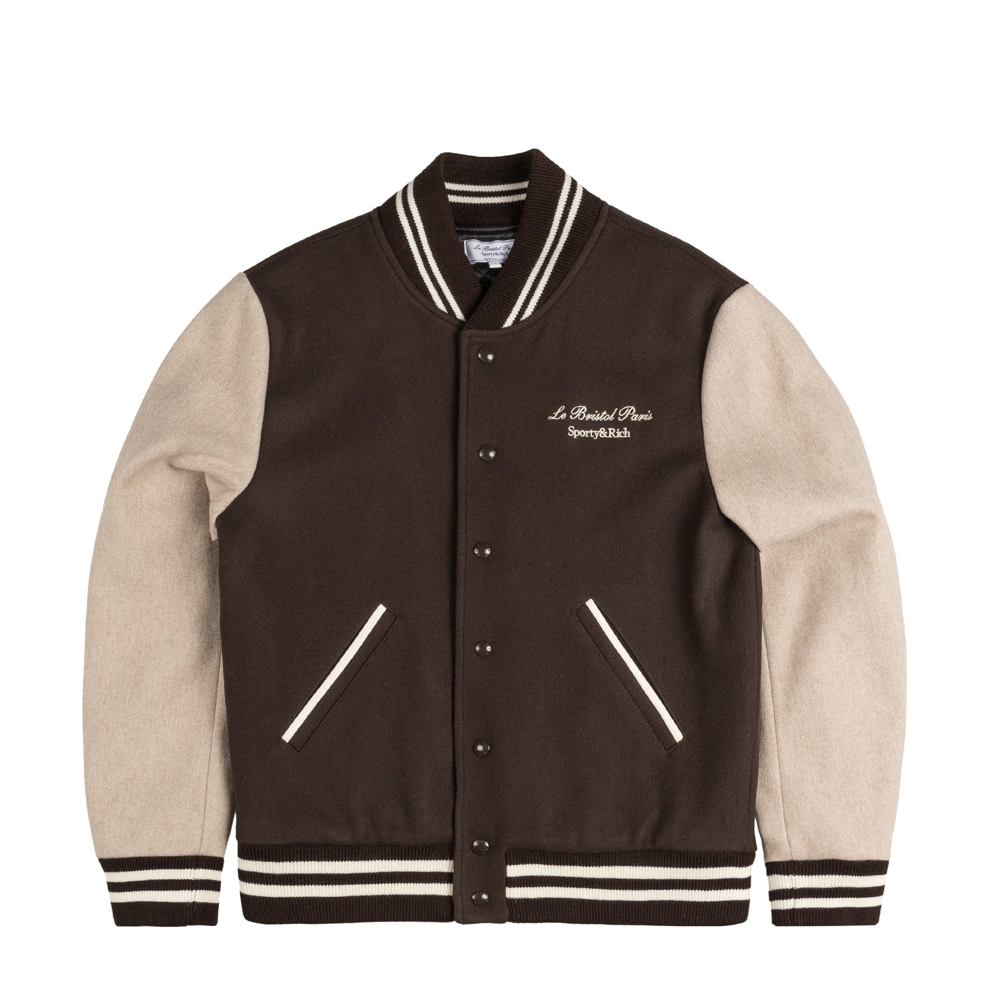 Sporty & Rich Faubourg Wool Varsity Jacket