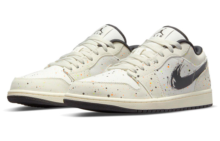 Air Jordan 1 Low 'Brushstroke Swoosh - Paint Splatter' DM3528-100