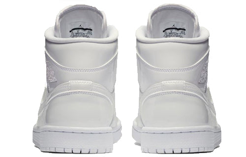 (WMNS) Air Jordan 1 Mid Patent 'Triple White' BQ6472-111