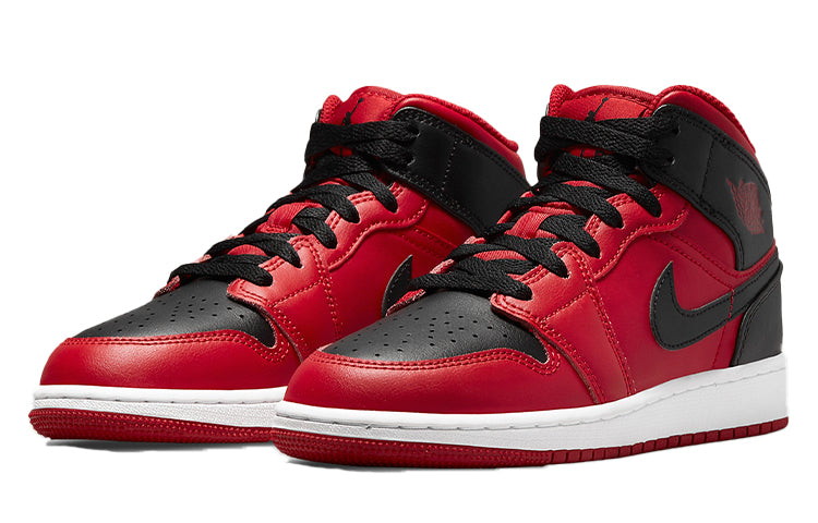 (GS) Air Jordan 1 Mid 'Reverse Bred' 554725-660