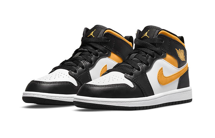 (PS) Air Jordan 1 Mid 'Black University Gold' 640734-177