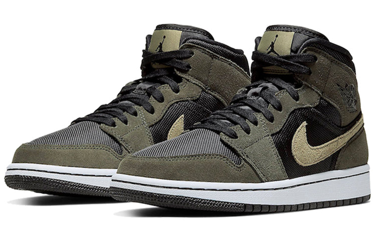 (WMNS) Air Jordan 1 Mid 'Olive' BQ6472-030