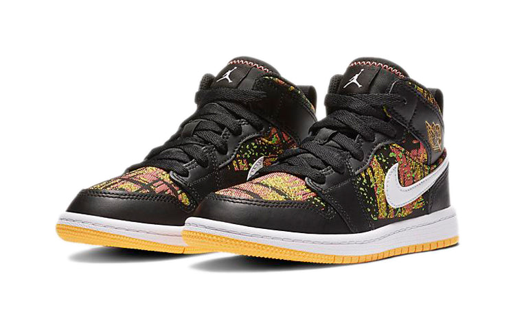 (PS) Air Jordan 1 Mid 'Black Laser Orange' 640737-003