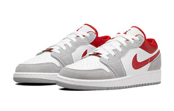 Image of (GS) Air Jordan 1 Low SE 'Light Smoke Grey Gym Red' DM0589-016