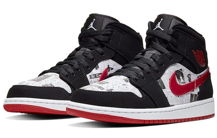 Image of Air Jordan 1 Mid SE 'Newspaper Air Times' 852542-061