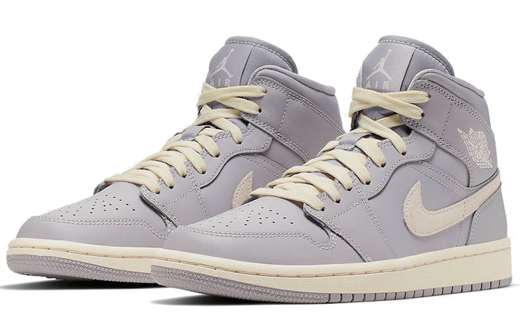 (WMNS) Air Jordan 1 Mid 'Grey Light Bone' CD7240-002