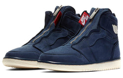 Image of (WMNS) Air Jordan 1 High Zip 'Navy' AQ3742-404