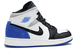 Image of (GS) Air Jordan 1 Mid SE 'Royal Black Toe' BQ6931-102