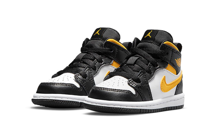 (TD) Air Jordan 1 Mid 'Black University Gold' 640735-177