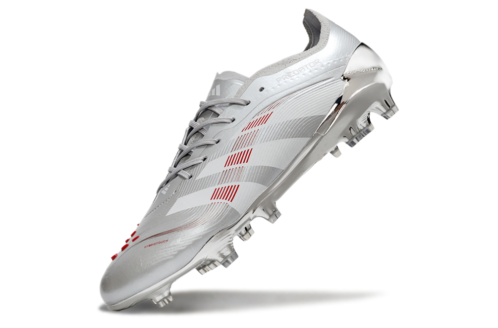 Adidas Predator Elite FG JUDE BELLINGHAM Chrome Dream - Silver Metallic/Legacy Burgundy/Maroon Limited Edition