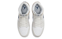 Image of Air Jordan 1 Mid 'White Khaki Blue Void' DO6726-100