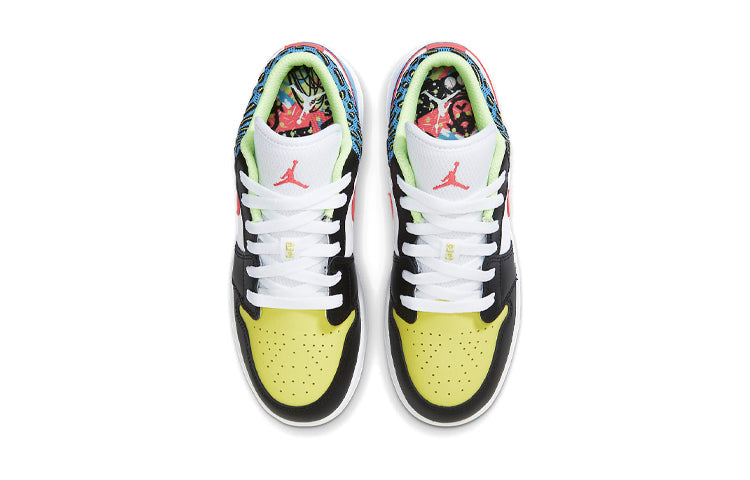 Image of (GS) Air Jordan 1 Low 'Funky Patterns' DH5927-006